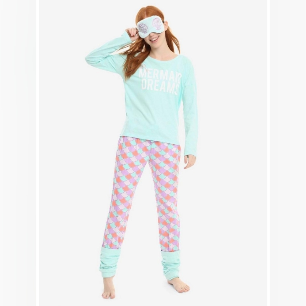 Her Universe Little Mermaid Dreams Sleep Set Pajamas M Medium Jr's